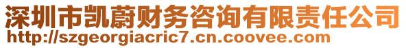 深圳市凱蔚財務(wù)咨詢有限責任公司