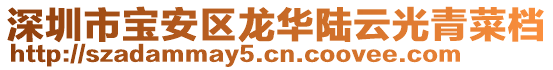 深圳市寶安區龍華陸云光青菜檔