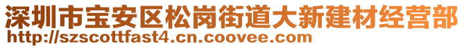 深圳市寶安區松崗街道大新建材經營部