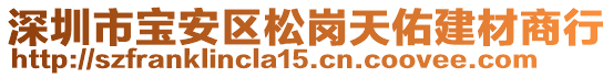 深圳市寶安區(qū)松崗天佑建材商行