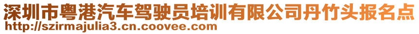 深圳市粵港汽車駕駛員培訓(xùn)有限公司丹竹頭報(bào)名點(diǎn)