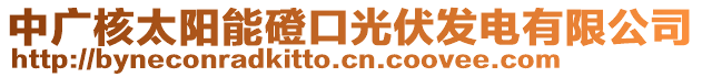 中廣核太陽(yáng)能磴口光伏發(fā)電有限公司