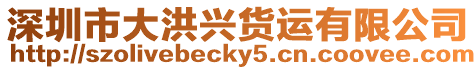 深圳市大洪興貨運有限公司