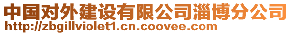 中國對外建設有限公司淄博分公司