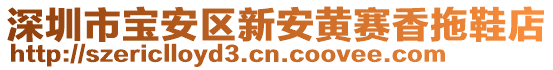 深圳市寶安區新安黃賽香拖鞋店