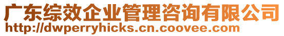 廣東綜效企業(yè)管理咨詢有限公司