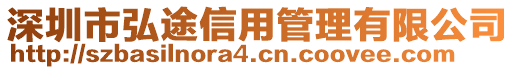 深圳市弘途信用管理有限公司