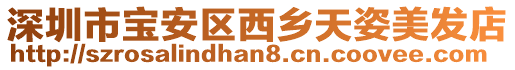 深圳市寶安區(qū)西鄉(xiāng)天姿美發(fā)店