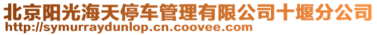 北京陽光海天停車管理有限公司十堰分公司