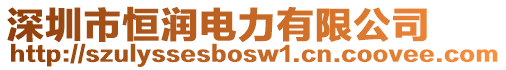 深圳市恒潤電力有限公司