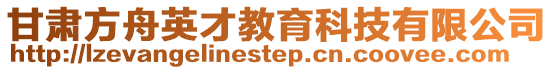 甘肅方舟英才教育科技有限公司