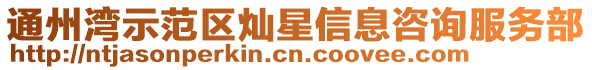 通州灣示范區(qū)燦星信息咨詢服務部