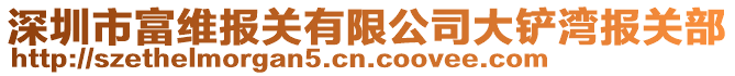 深圳市富維報(bào)關(guān)有限公司大鏟灣報(bào)關(guān)部