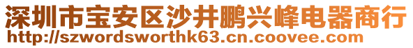 深圳市寶安區(qū)沙井鵬興峰電器商行