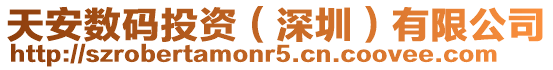 天安數碼投資(深圳)有限公司