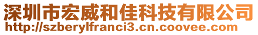 深圳市宏威和佳科技有限公司