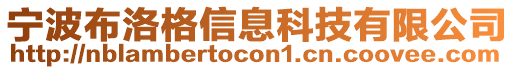 寧波布洛格信息科技有限公司