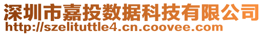 深圳市嘉投數據科技有限公司