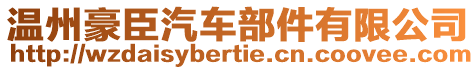 溫州豪臣汽車部件有限公司