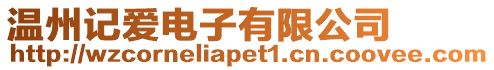 溫州記愛電子有限公司
