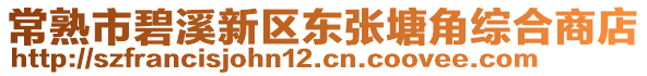 常熟市碧溪新區東張塘角綜合商店