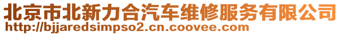 北京市北新力合汽車維修服務(wù)有限公司