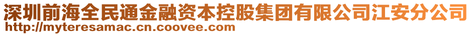 深圳前海全民通金融資本控股集團有限公司江安分公司