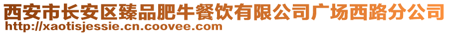 西安市長(zhǎng)安區(qū)臻品肥牛餐飲有限公司廣場(chǎng)西路分公司