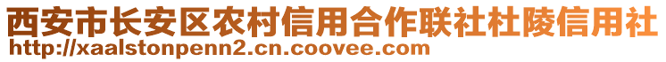 西安市長安區(qū)農(nóng)村信用合作聯(lián)社杜陵信用社