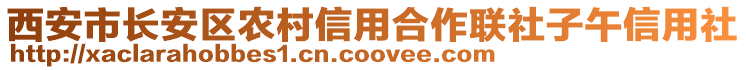 西安市長安區農村信用合作聯社子午信用社