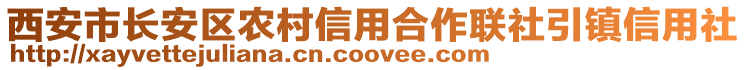 西安市長安區(qū)農(nóng)村信用合作聯(lián)社引鎮(zhèn)信用社