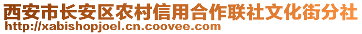 西安市長安區(qū)農(nóng)村信用合作聯(lián)社文化街分社