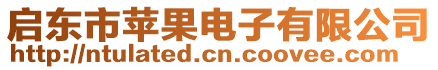 啟東市蘋(píng)果電子有限公司
