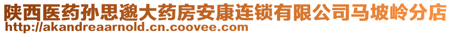 陜西醫(yī)藥孫思邈大藥房安康連鎖有限公司馬坡嶺分店