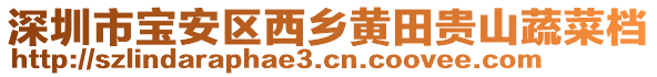 深圳市寶安區(qū)西鄉(xiāng)黃田貴山蔬菜檔