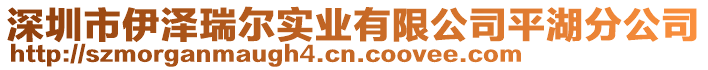 深圳市伊澤瑞爾實業(yè)有限公司平湖分公司