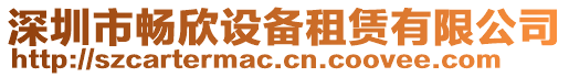 深圳市暢欣設備租賃有限公司
