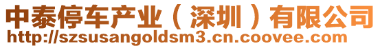 中泰停車產(chǎn)業(yè)（深圳）有限公司