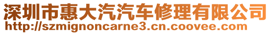 深圳市惠大汽汽車修理有限公司