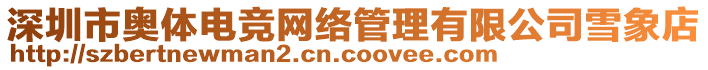 深圳市奧體電競網(wǎng)絡(luò)管理有限公司雪象店