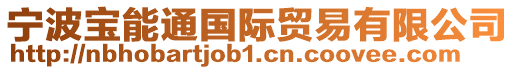 寧波寶能通國際貿易有限公司