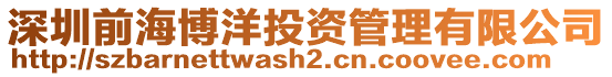 深圳前海博洋投資管理有限公司