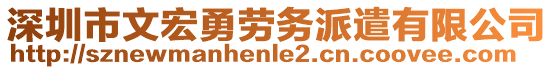 深圳市文宏勇勞務(wù)派遣有限公司