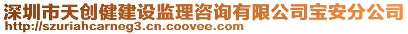 深圳市天創(chuàng)健建設(shè)監(jiān)理咨詢有限公司寶安分公司
