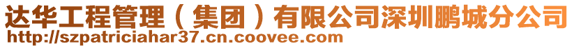 達華工程管理(集團)有限公司深圳鵬城分公司