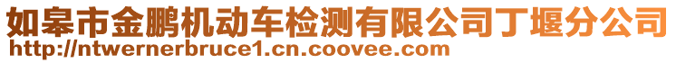 如皋市金鵬機(jī)動(dòng)車檢測(cè)有限公司丁堰分公司