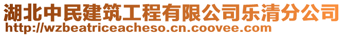 湖北中民建筑工程有限公司樂清分公司