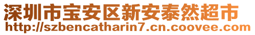 深圳市寶安區(qū)新安泰然超市