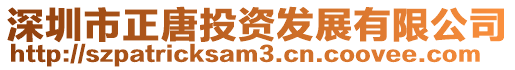 深圳市正唐投資發(fā)展有限公司