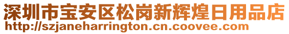 深圳市寶安區(qū)松崗新輝煌日用品店